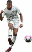 Kylian Mbappé football render