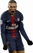 Kylian Mbappé football render