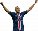 Kylian Mbappé football render