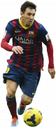 Lionel Messi football render