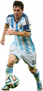 Lionel Messi football render