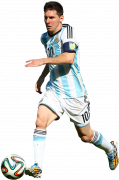 Lionel Messi football render