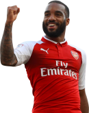 Alexandre Lacazette football render