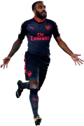 Alexandre Lacazette football render