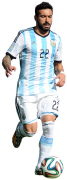 Ezequiel Lavezzi football render