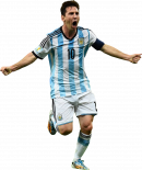 Lionel Messi football render