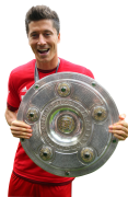 Robert Lewandowski football render