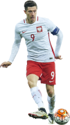 Robert Lewandowski football render