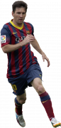 Lionel Messi football render