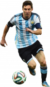 Lionel Messi football render