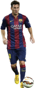 Lionel Messi football render