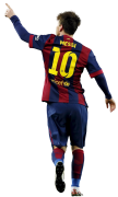 Lionel Messi football render