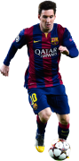 Lionel Messi football render