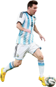 Lionel Messi football render