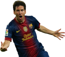 Lionel Messi football render