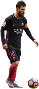 Lionel Messi football render