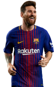 Lionel Messi football render