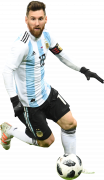 Lionel Messi football render