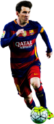 Lionel Messi football render