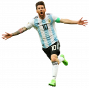 Lionel Messi football render