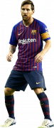 Lionel Messi football render