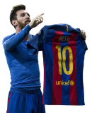 Lionel Messi football render