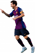 Lionel Messi football render