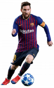 Lionel Messi football render