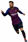 Lionel Messi football render