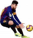 Lionel Messi football render