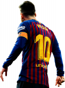 Lionel Messi football render