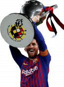 Lionel Messi football render