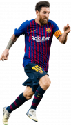 Lionel Messi football render