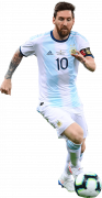 Lionel Messi football render