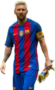 Lionel Messi football render