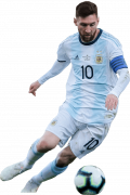 Lionel Messi football render