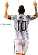 Lionel Messi football render