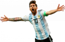 Lionel Messi football render