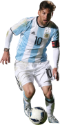 Lionel Messi football render