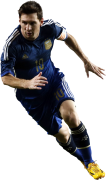 Lionel Messi football render