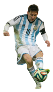 Lionel Messi football render