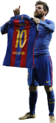 Lionel Messi football render