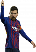 Lionel Messi football render