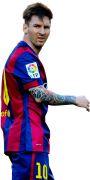 Lionel Messi football render