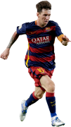 Lionel Messi football render