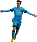 Lionel Messi football render
