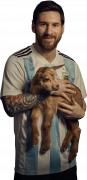 Lionel Messi football render