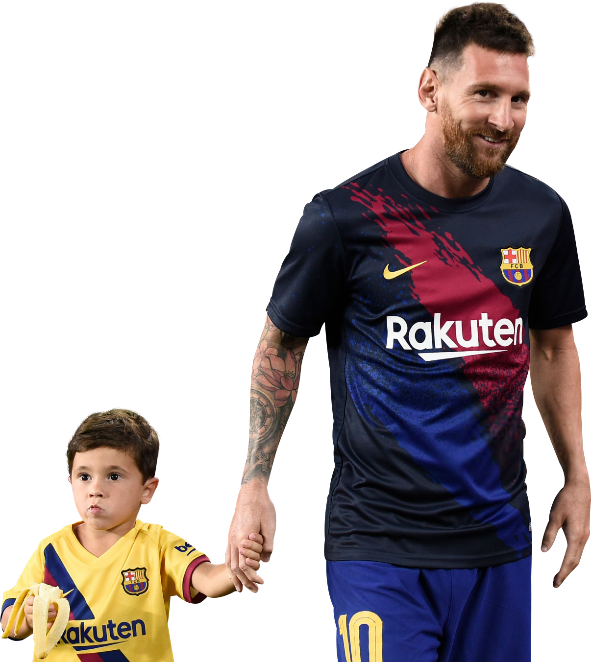 Lionel Messi & Mateo Messi football render - 58807 - FootyRenders