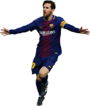 Lionel Messi football render