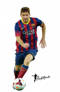 Lionel Messi football render